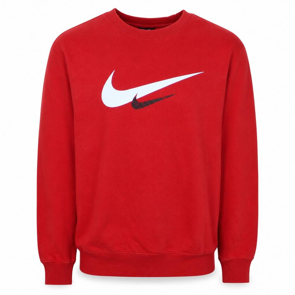 Nike Men's Red Crew Neck Pullover Sweatshirt Size S