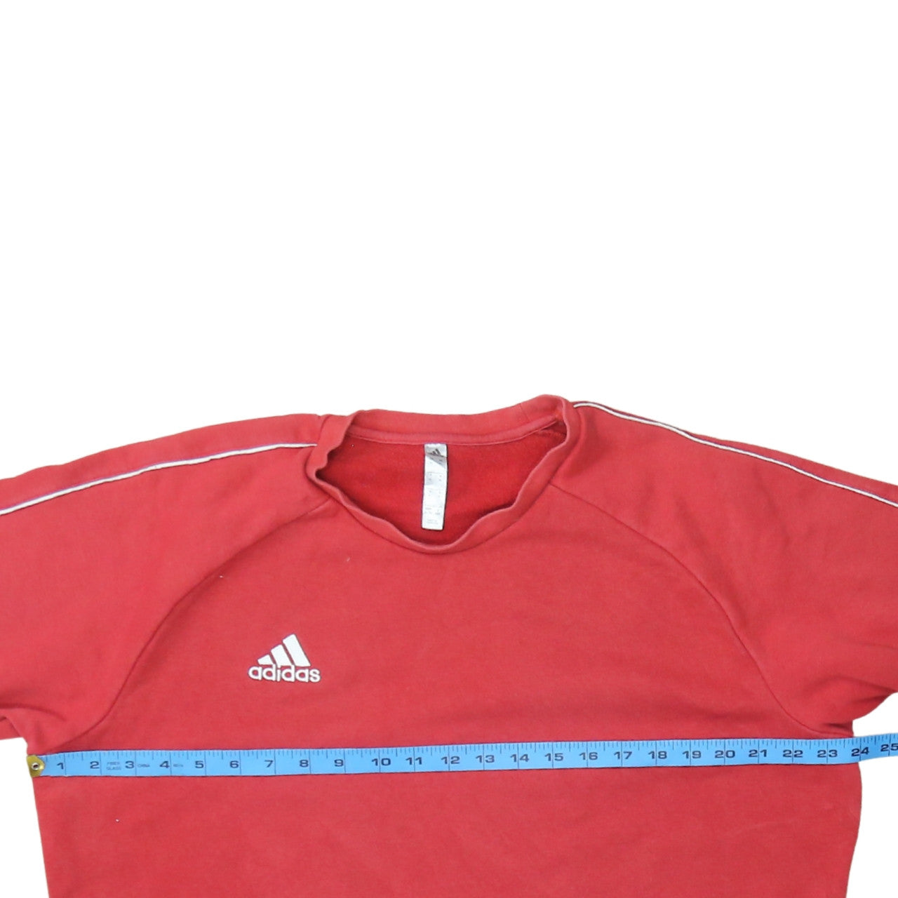 Adidas Men's Red XL Pullover Crew Neck Fleece Sweatshirt