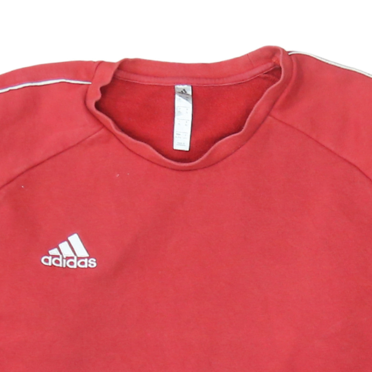 Adidas Men's Red XL Pullover Crew Neck Fleece Sweatshirt