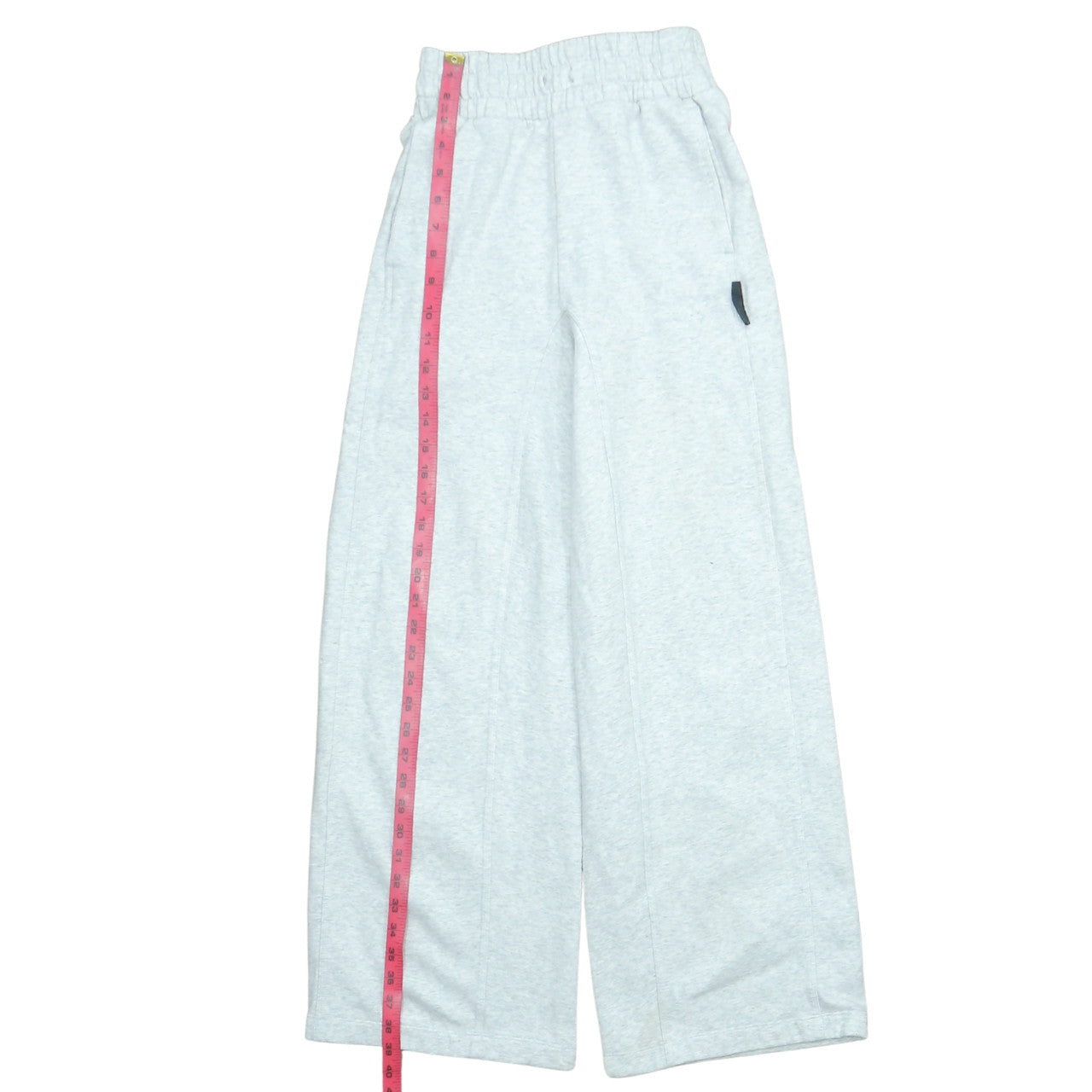 Adidas Womens Grey XS Wide-Leg Fleece Sweatpants