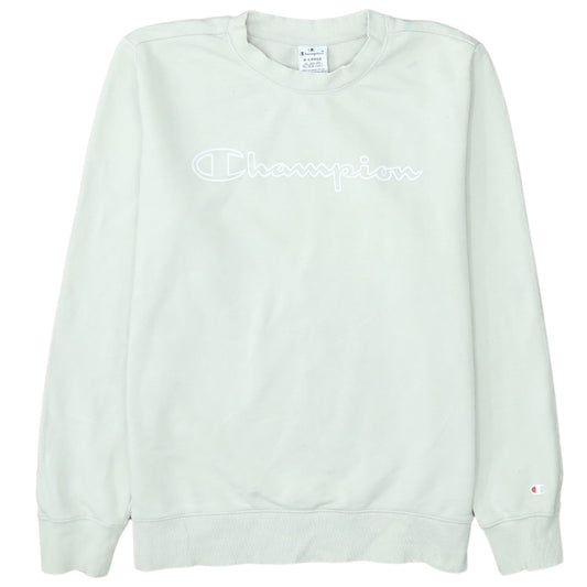 Champion Men's White XL Pullover Sweatshirt Embroidered Logo