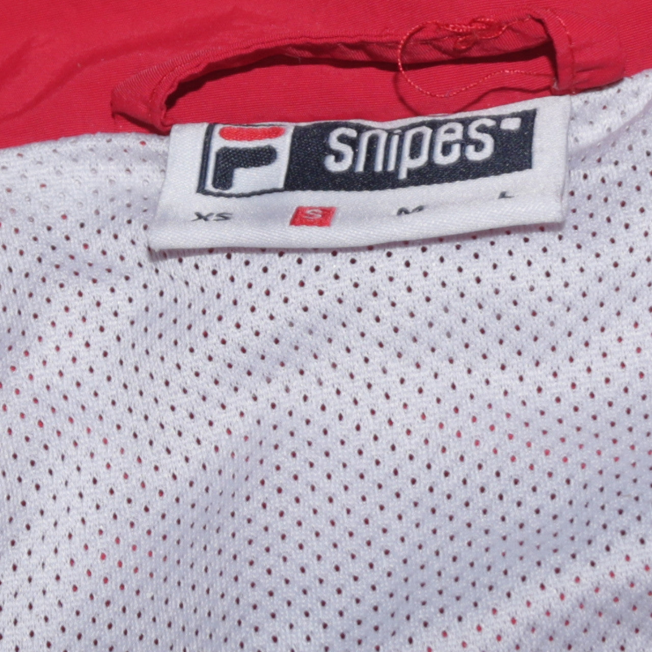 Fila Mens Red Bomber Jacket Size S Retro Sports Full Zip