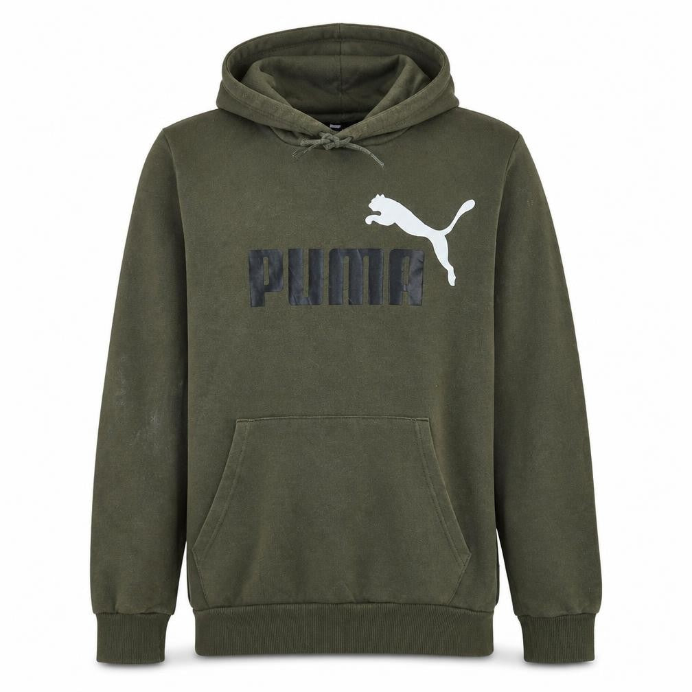 Puma Mens Green XL Pullover Hoodie Sweatshirt with Logo