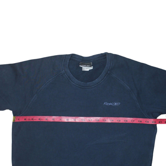 Reebok Men's Blue Crew Neck Sweatshirt M Pullover Sportswear