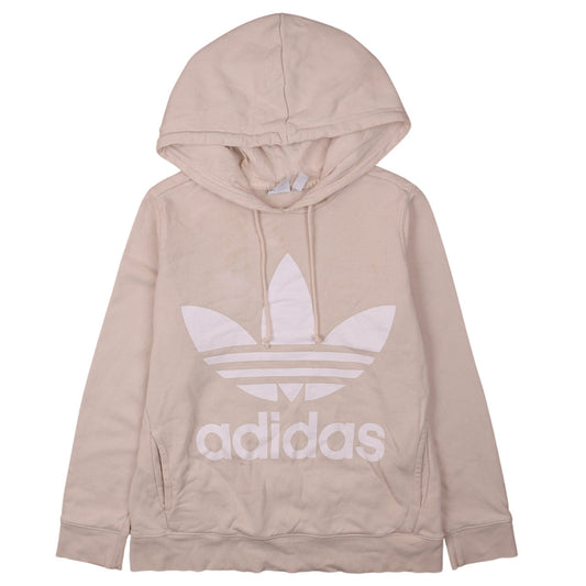 Adidas Womens Beige Hoodie Size 10 Pullover Hooded Sweatshirt