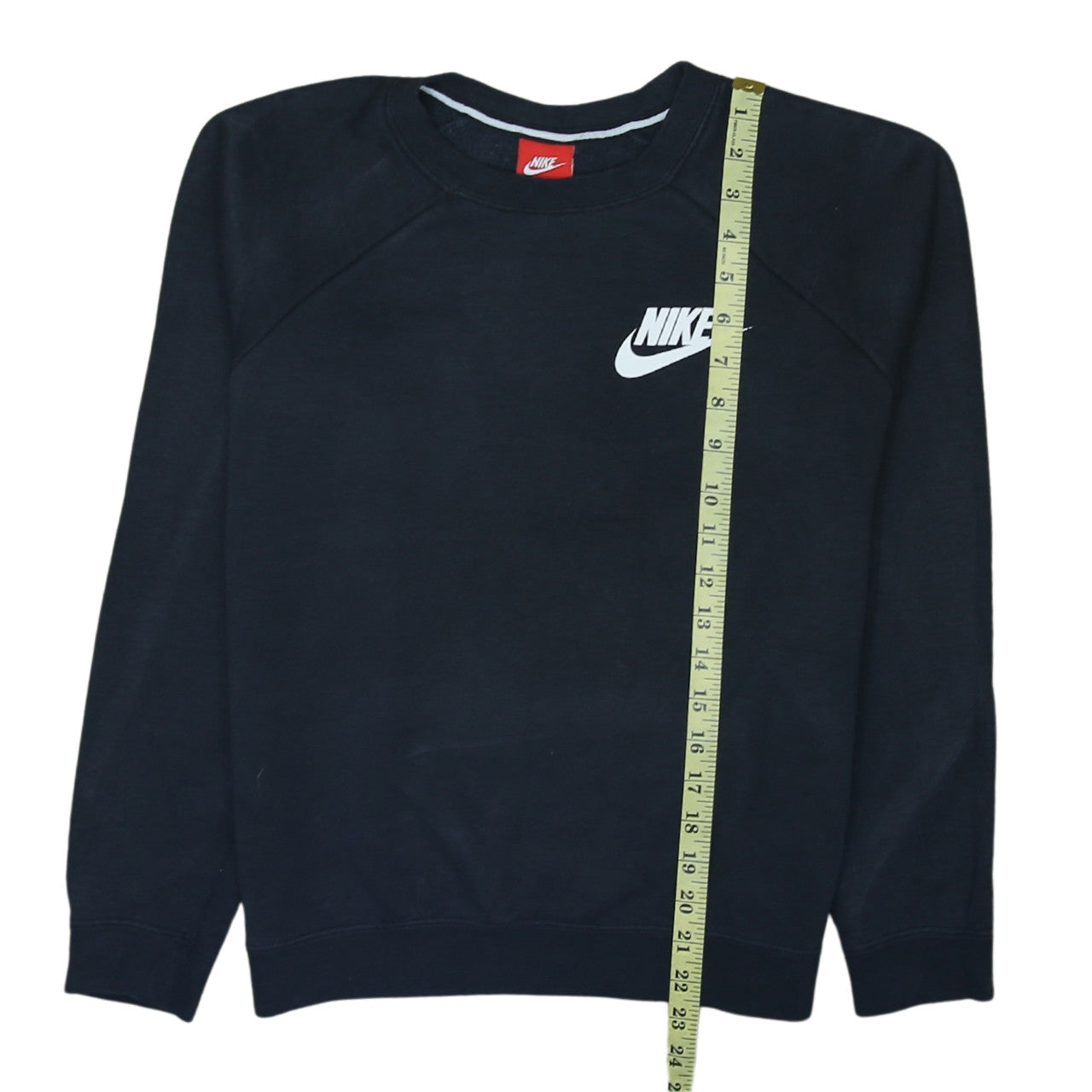 Nike Womens Black Small Pullover Crew Neck Sweatshirt