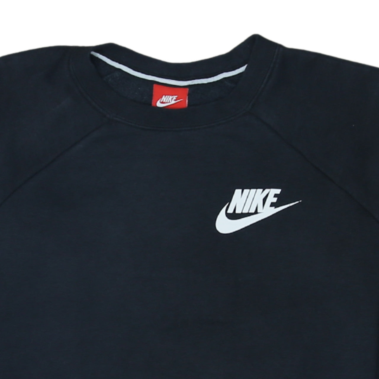 Nike Womens Black Small Pullover Crew Neck Sweatshirt