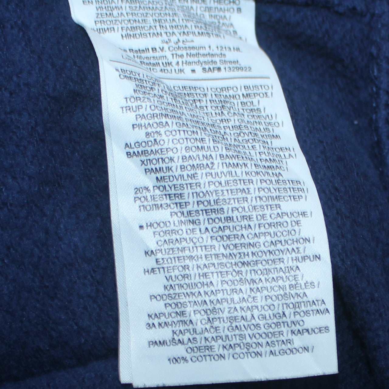 Nike Men's Blue Pullover Hoodie Small Regular Fleece Sportswear