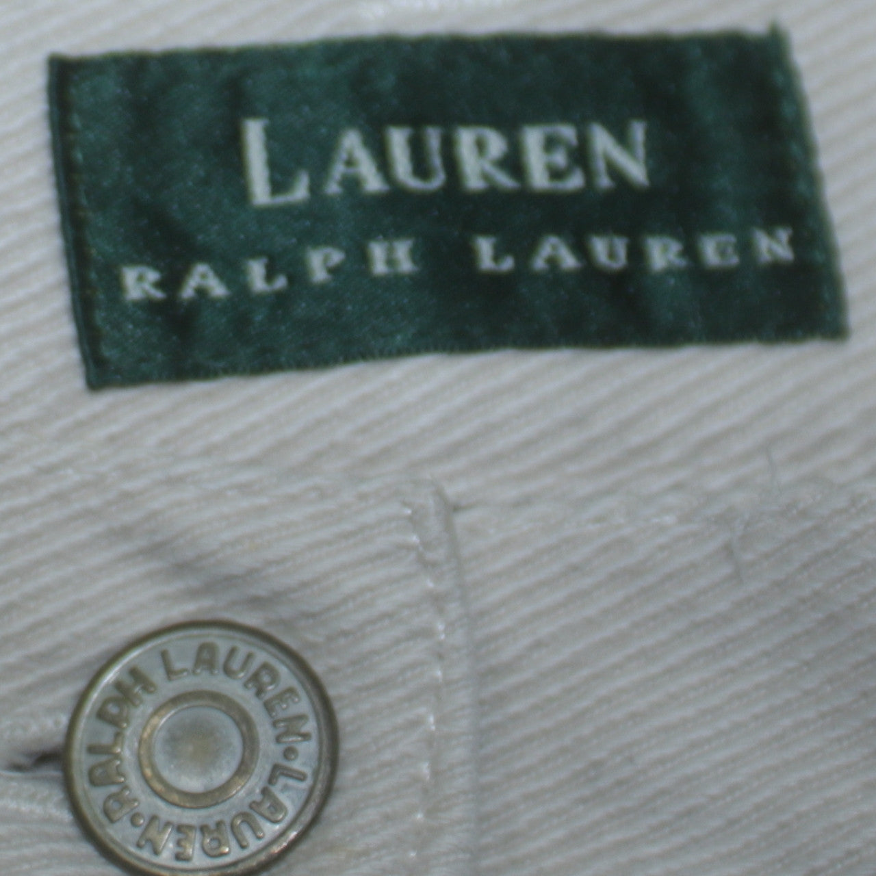 Ralph Lauren Women’s White Straight Cotton Jeans Size 6