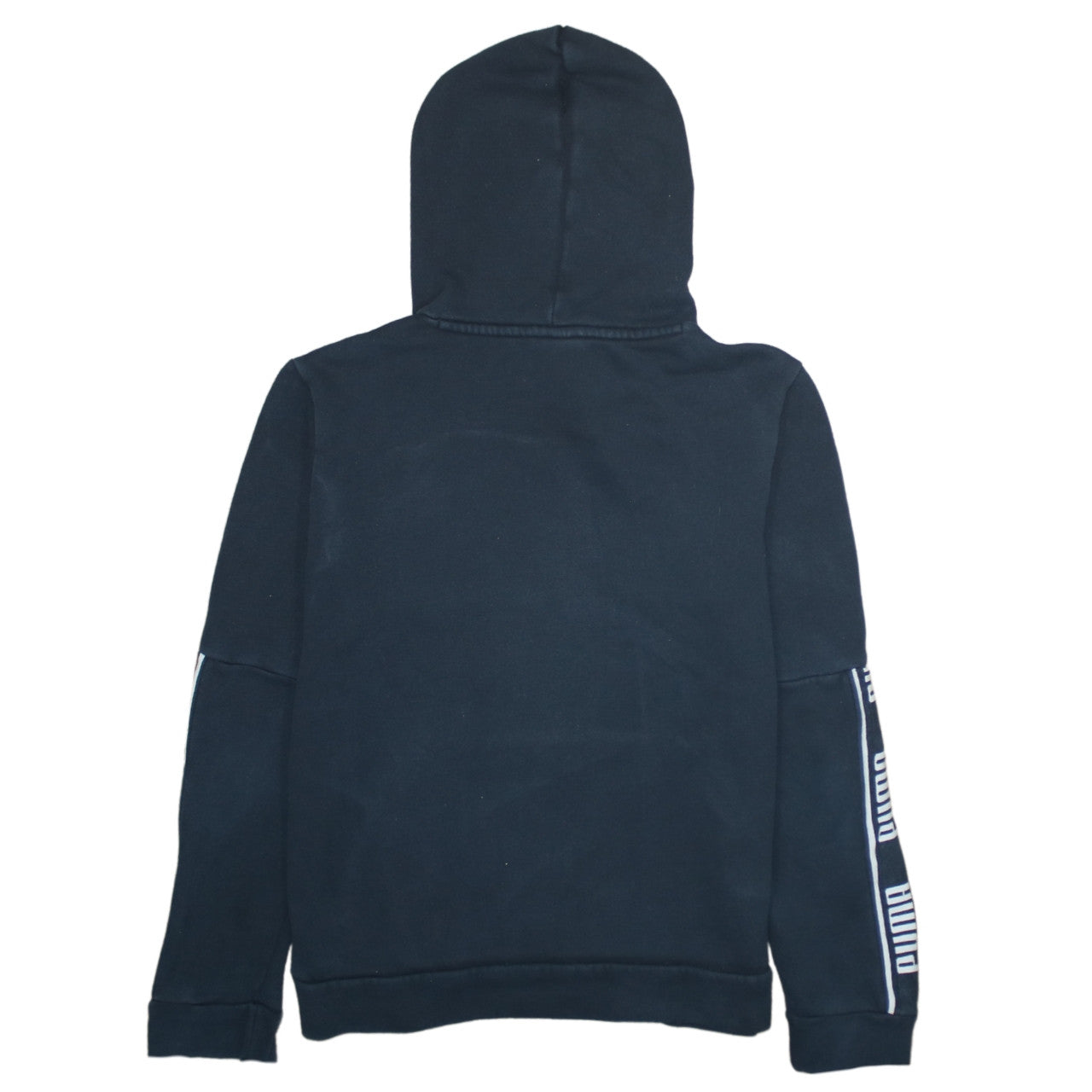 Puma Womens Black Pullover Hoodie Medium Logo Print Casual Sweatshirt