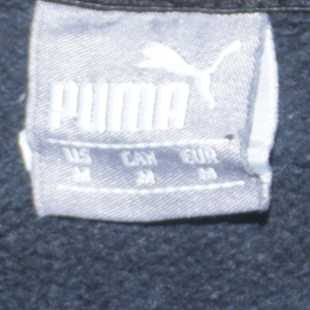 Puma Womens Black Pullover Hoodie Medium Logo Print Casual Sweatshirt