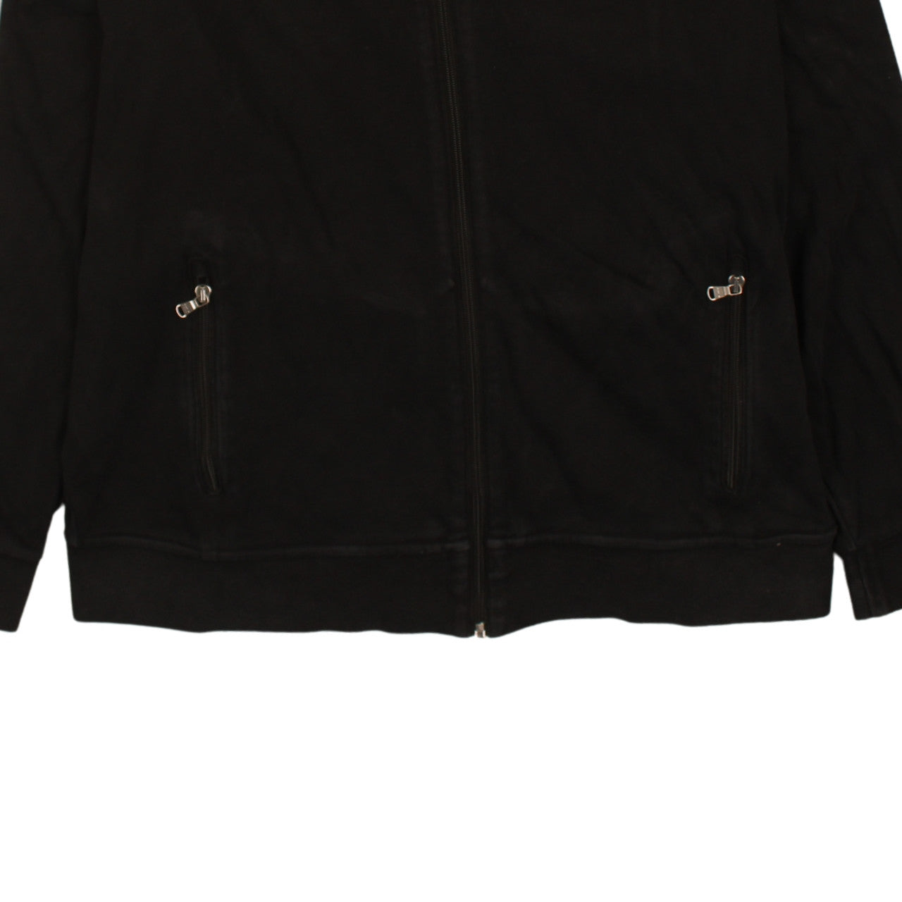 Ralph Lauren Men's Black Full Zip Sweatshirt XL Logo Jacket