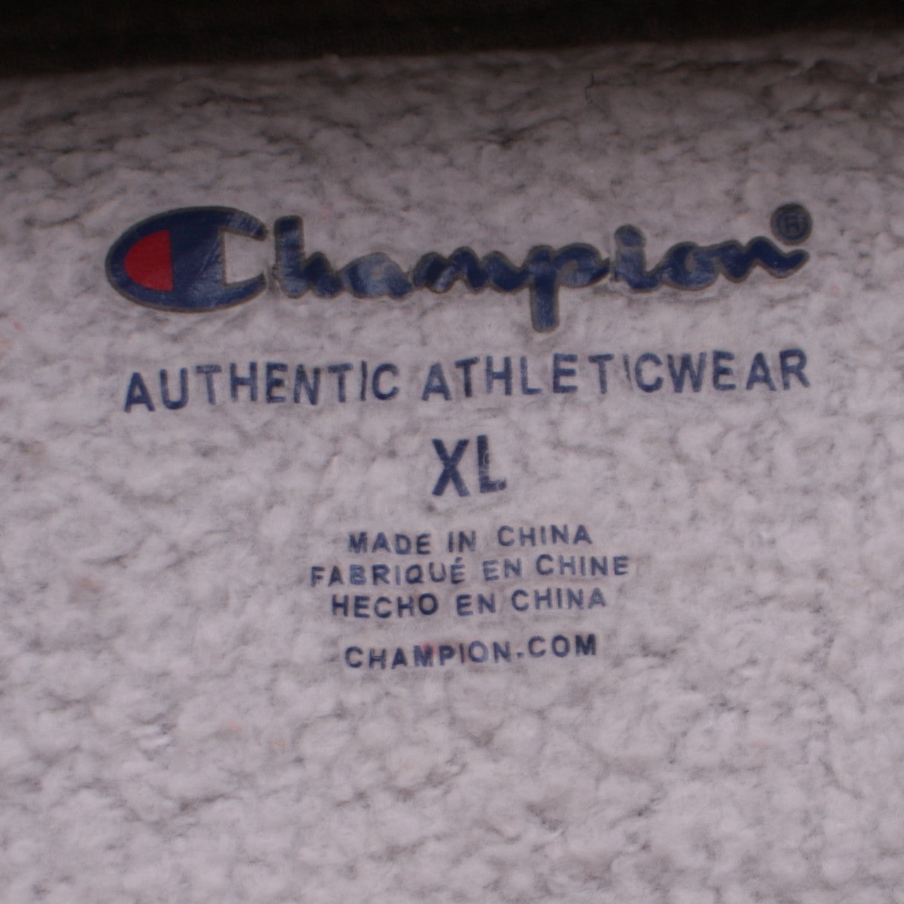 Champion Womens Grey XL Pullover Hoodie with Logo Embroidery