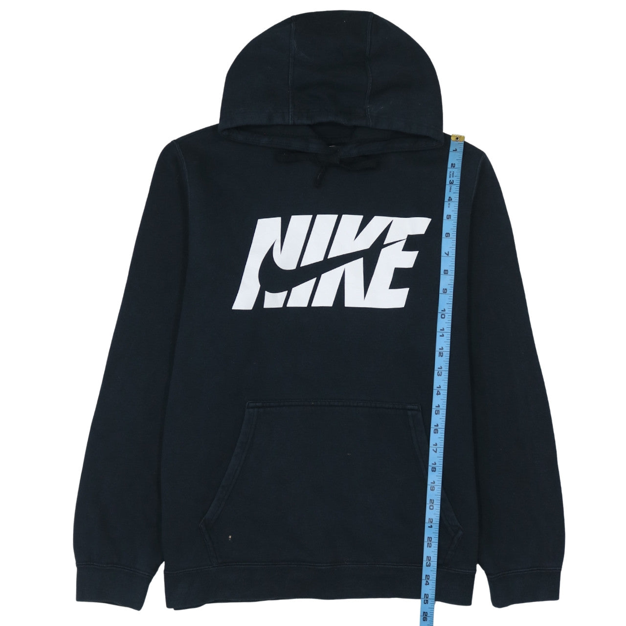 Nike Men's Black Pullover Hoodie L Logo Fleece Sweatshirt