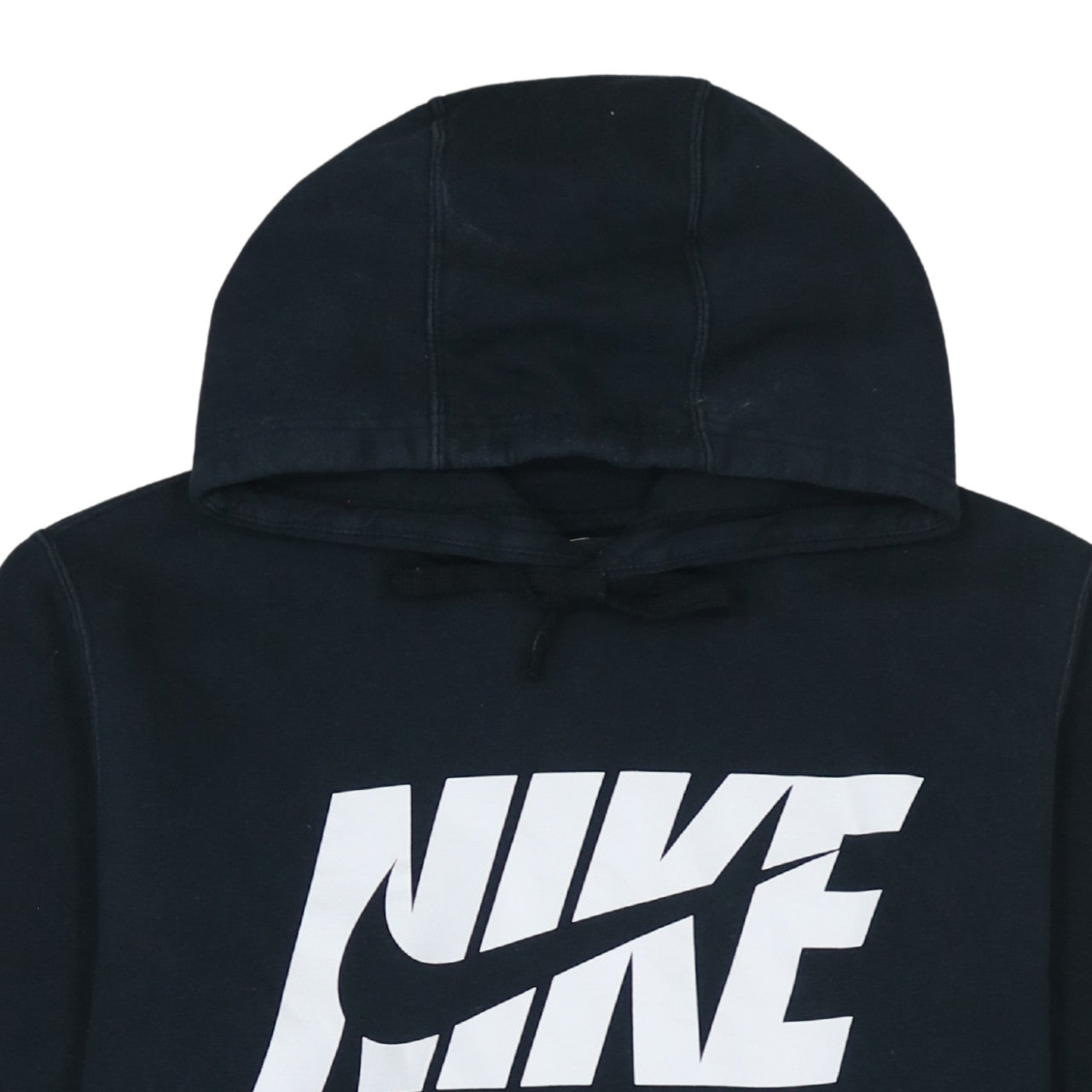 Nike Men's Black Pullover Hoodie L Logo Fleece Sweatshirt