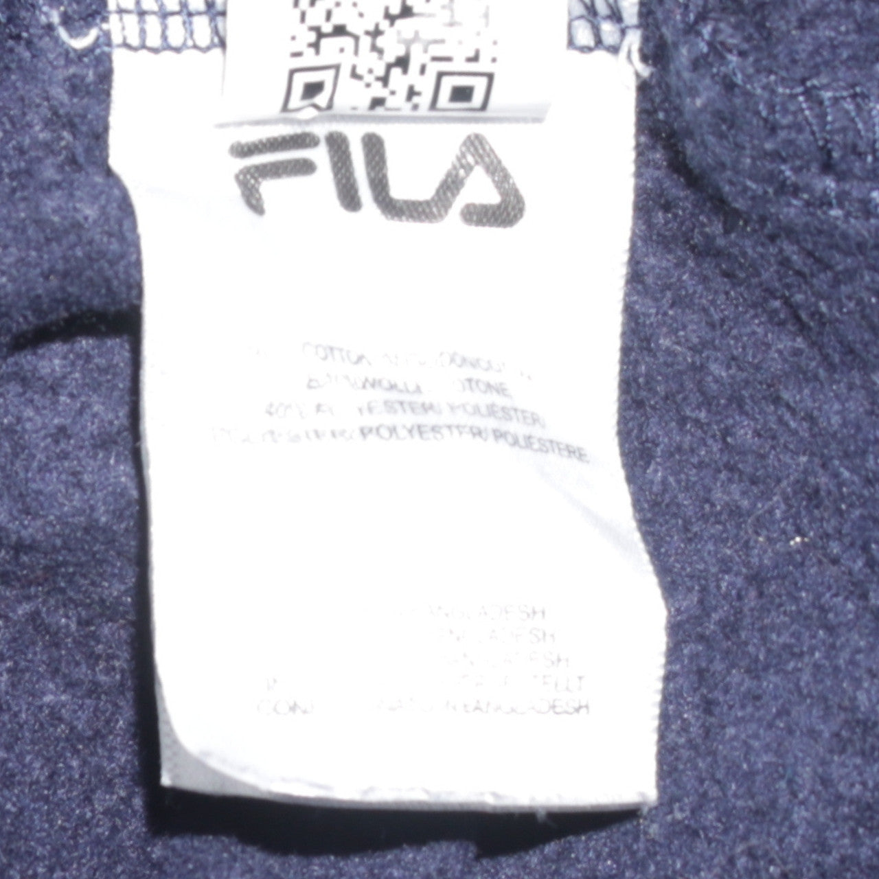 Fila Womens Navy Blue Crew Neck Pullover Sweatshirt Size M