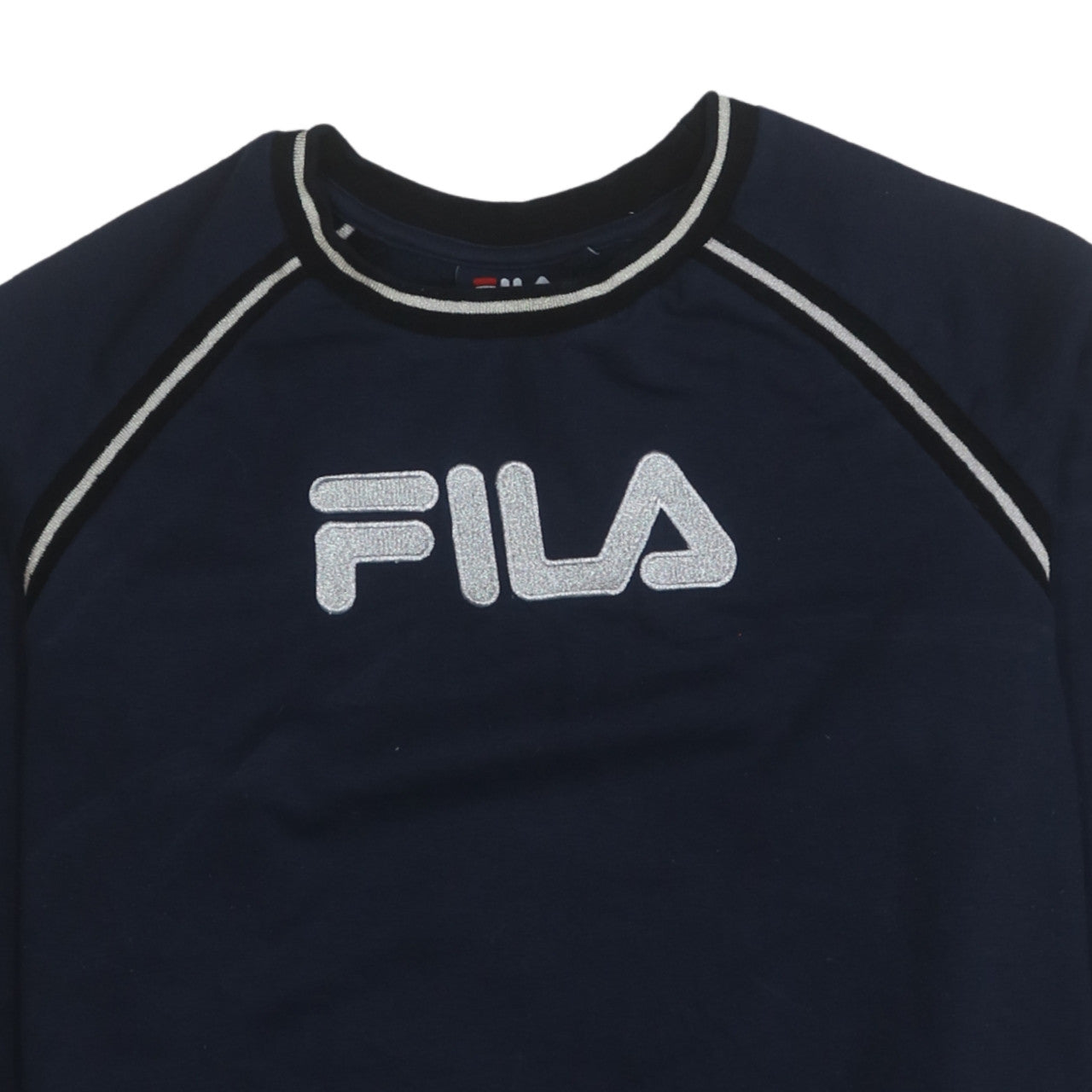 Fila Womens Navy Blue Crew Neck Pullover Sweatshirt Size M