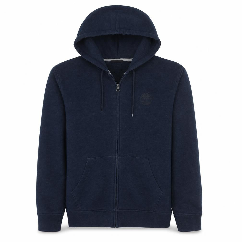 Timberland Men's Blue Full Zip Hoodie Size M Regular Fit