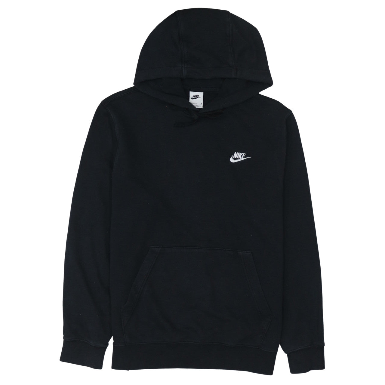 Nike Men's Black Pullover Hoodie Size M Regular Fit Fleece Sweatshirt
