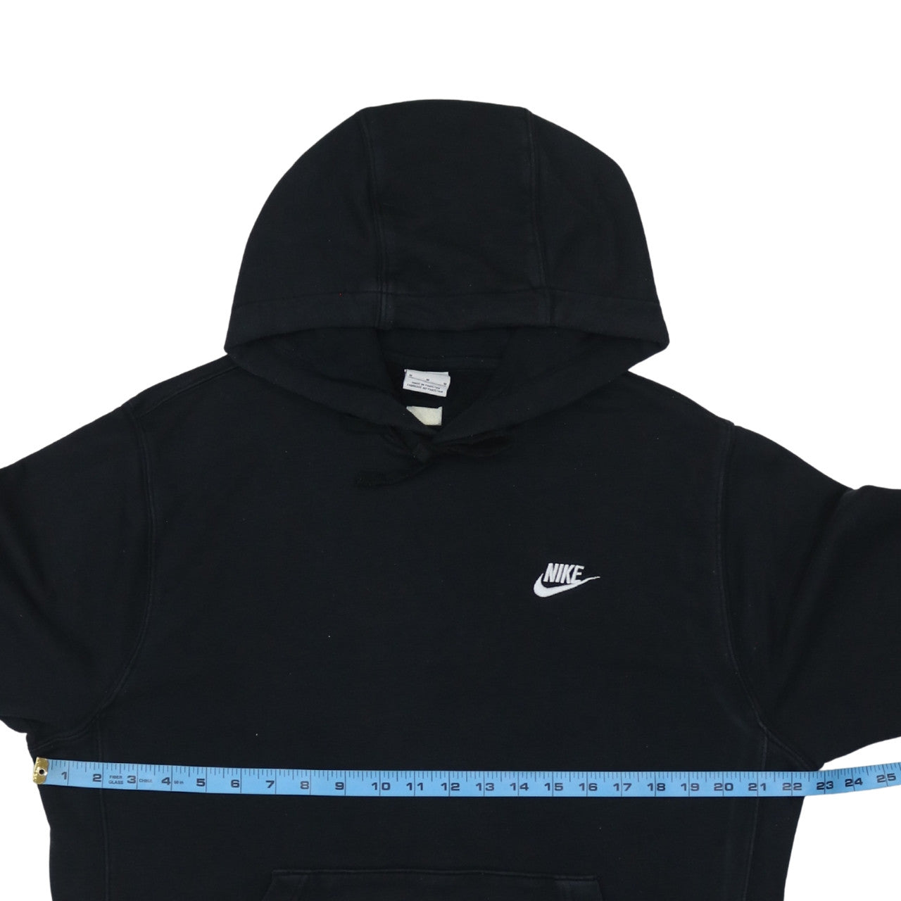 Nike Men's Black Pullover Hoodie Size M Regular Fit Fleece Sweatshirt