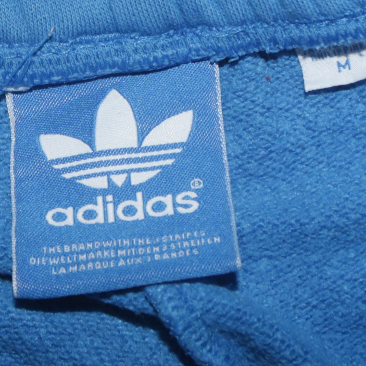adidas Men's Blue Sweatpants M Striped Logo Casual Trousers