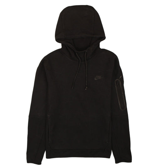Nike Men Black Pullover Hoodie Fleece Regular Fit S Excellent