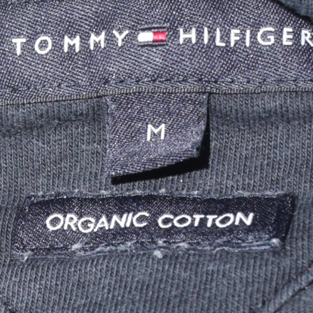 Tommy Hilfiger Men's Black Organic Cotton Logo T-Shirt M