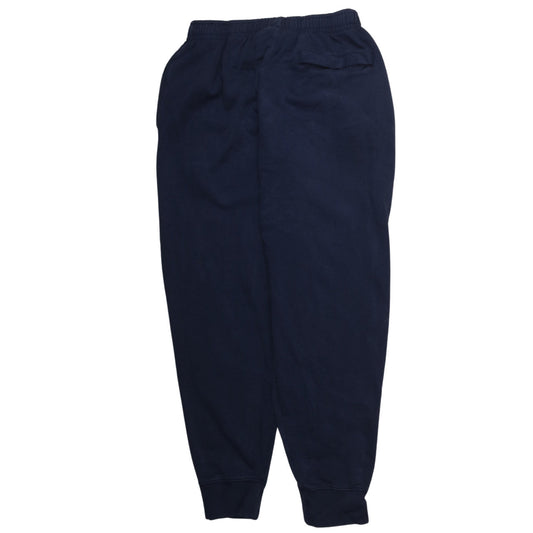 Nike Men's Blue Fleece Sweatpants L Regular Fit Elastic Waist Joggers
