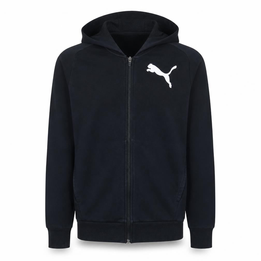 Puma Men’s Black Full Zip Hoodie Small Regular Fit