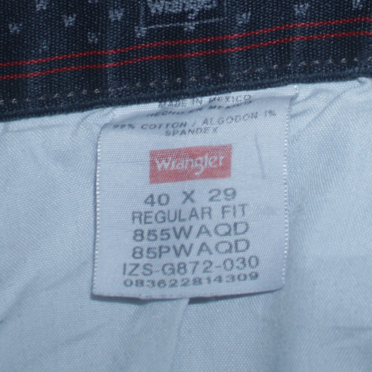 Wrangler Men's Blue Regular Fit Straight Denim Jeans 40x29