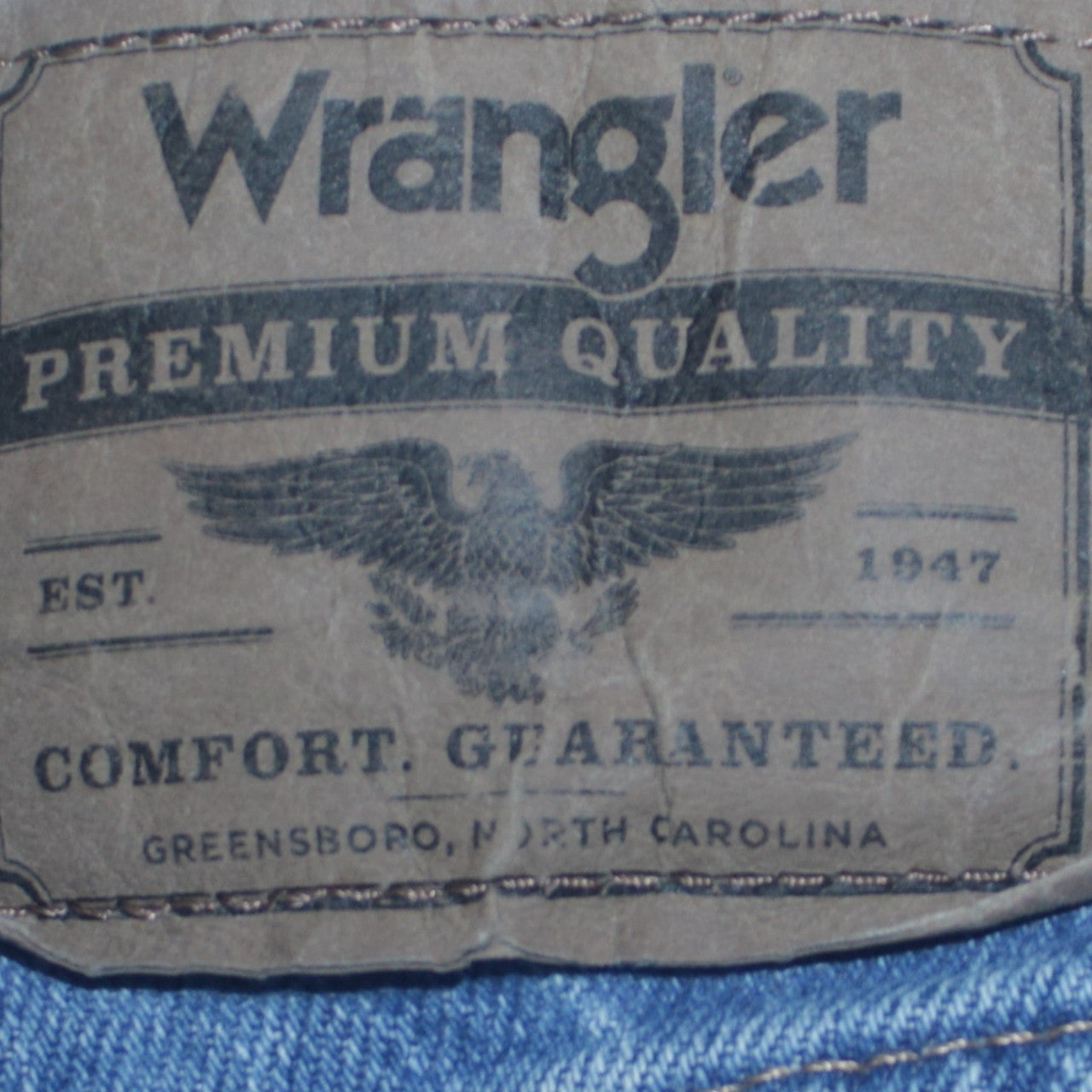 Wrangler Men's Blue Regular Fit Straight Denim Jeans 40x29