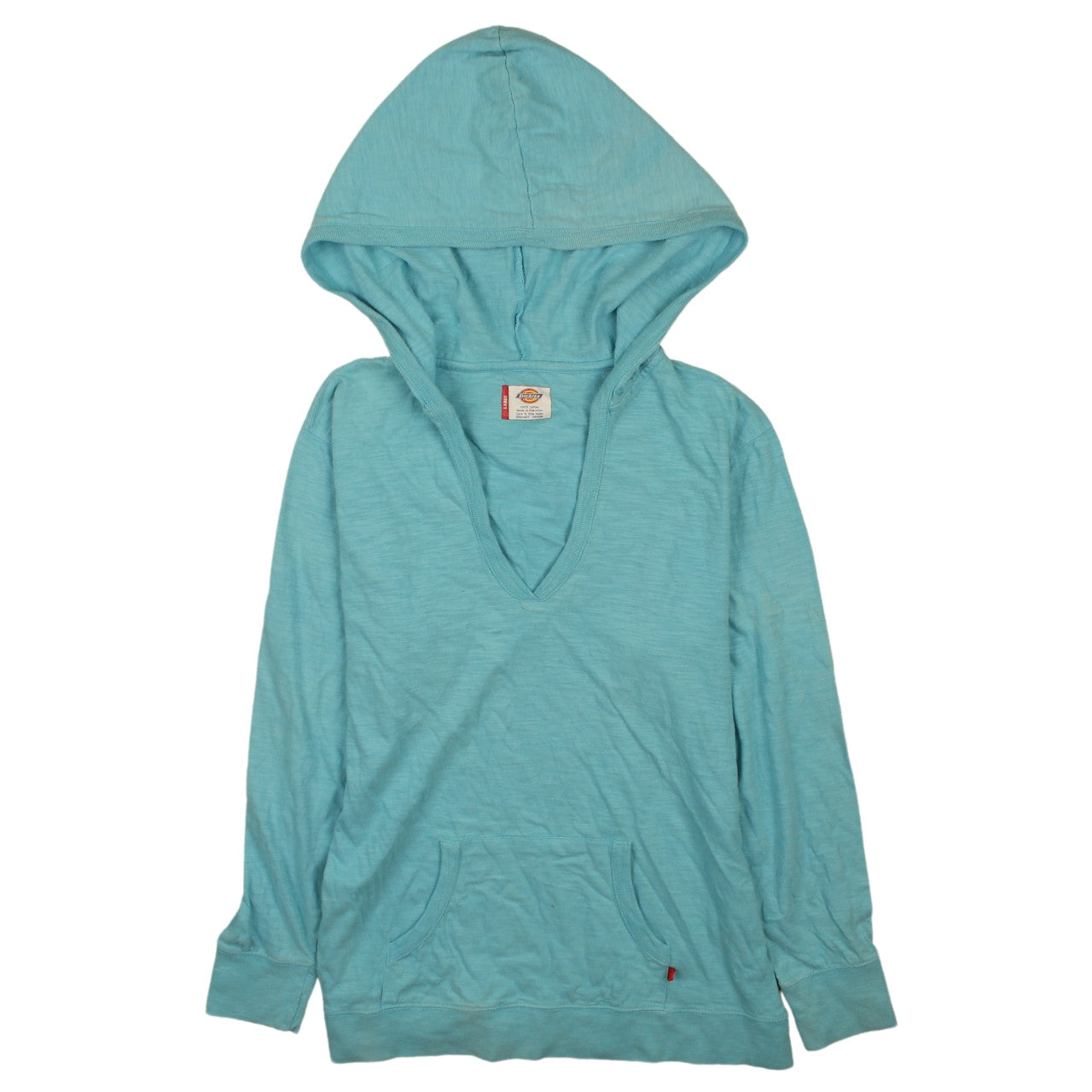 Dickies Women Blue Pullover Hoodie 100% Cotton Size M Casual Soft