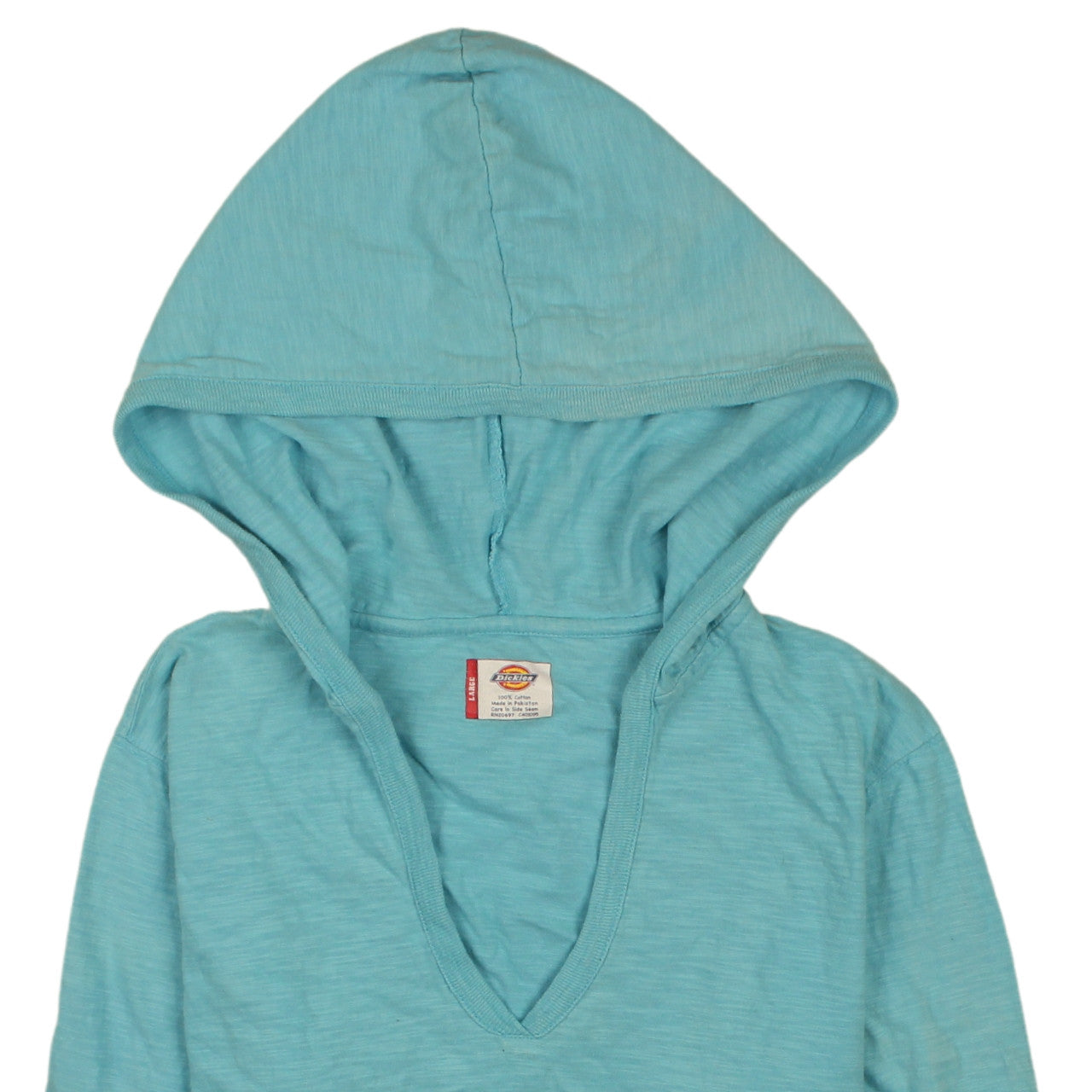 Dickies Women Blue Pullover Hoodie 100% Cotton Size M Casual Soft