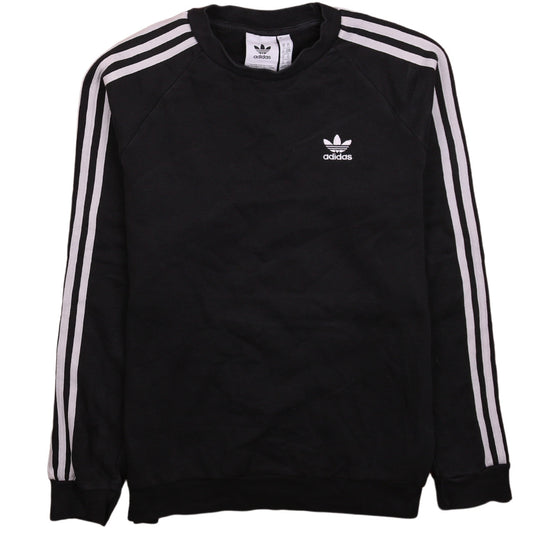 Adidas Mens Black Crew Neck Pullover Sweatshirt XS