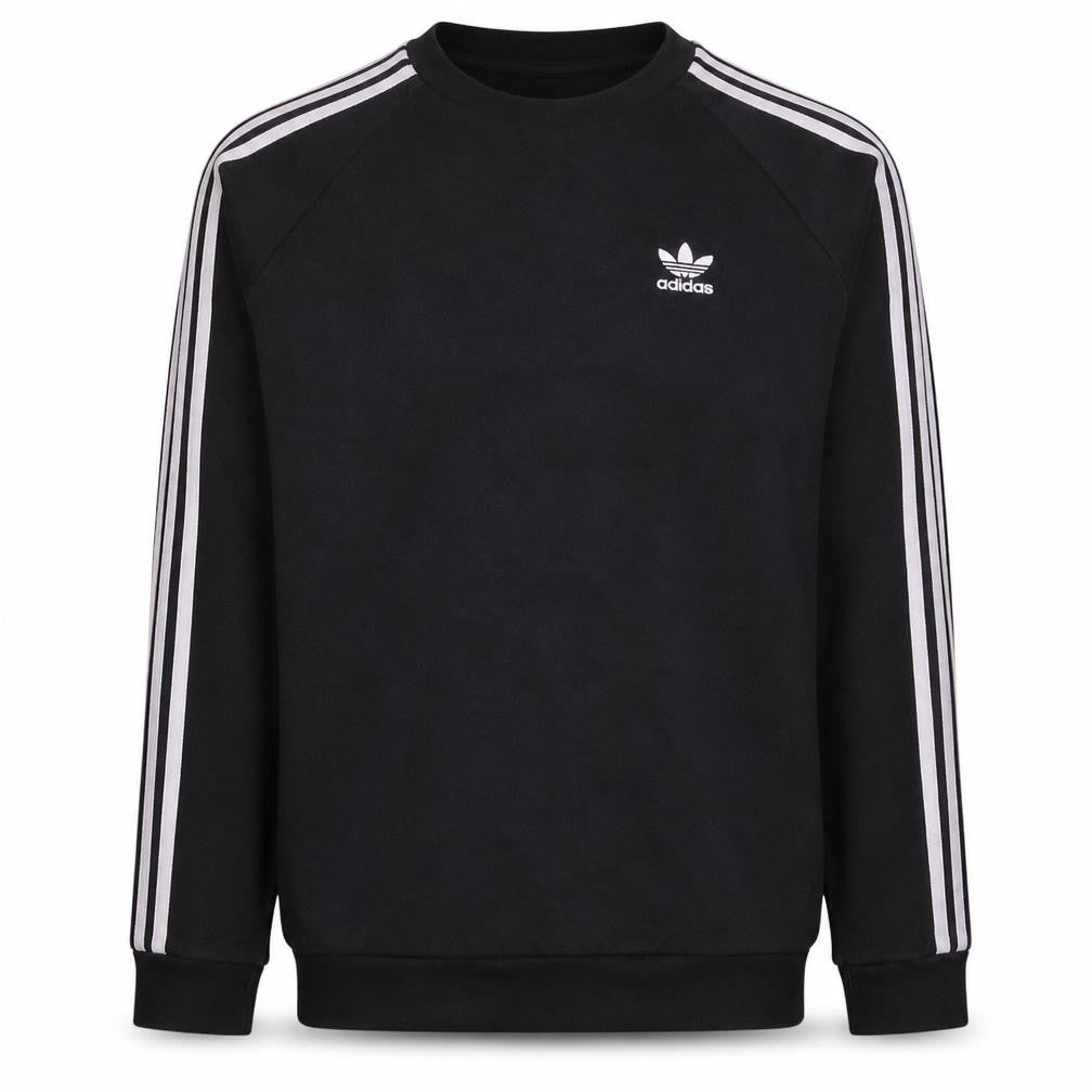 Adidas Mens Black Crew Neck Pullover Sweatshirt XS