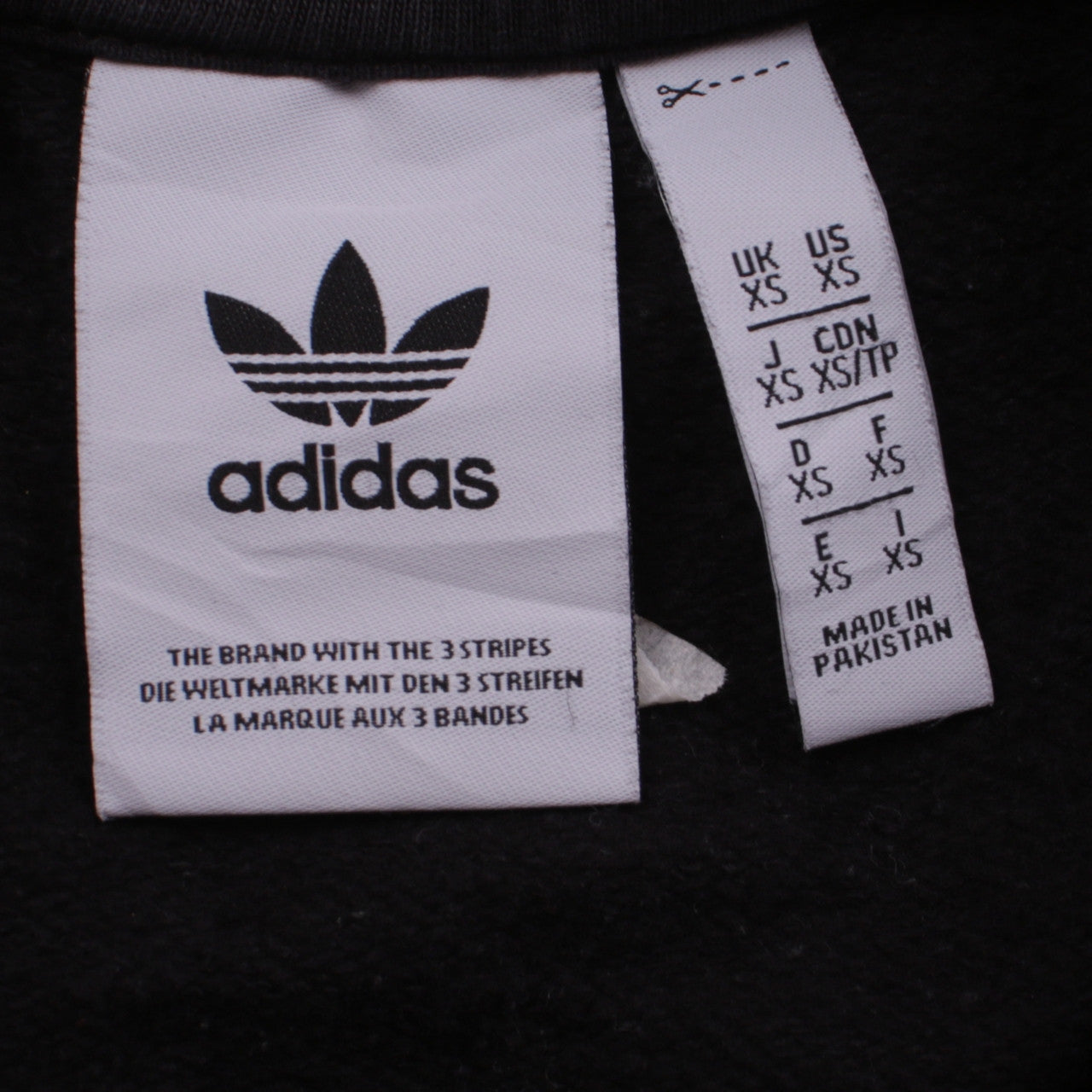 Adidas Mens Black Crew Neck Pullover Sweatshirt XS