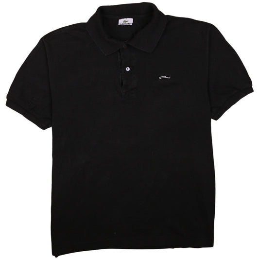 Lacoste Men's Black Cotton Short Sleeve Polo Shirt Size L