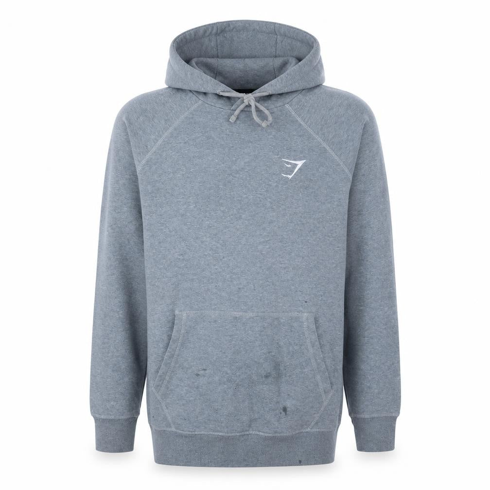 Gymshark Men’s Grey XS Pullover Hoodie Regular Fit Sportswear