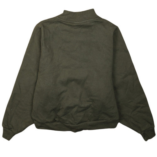 Fila Womens Khaki Green XS Pullover Sweatshirt with Logo
