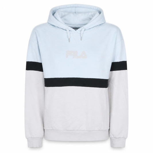 FILA Womens Blue Colourblock Pullover Hoodie Size L