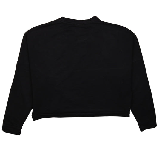 Puma Womens Black Crew Neck Pullover Sweatshirt Size 14