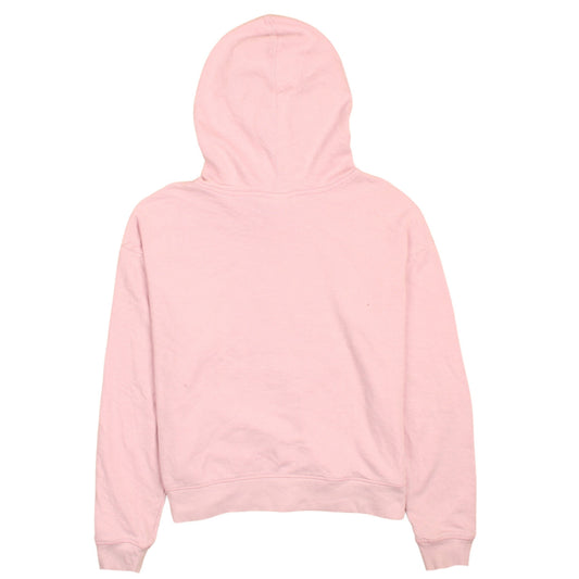 Reebok Womens Pink Pullover Hoodie Small Logo Sweatshirt