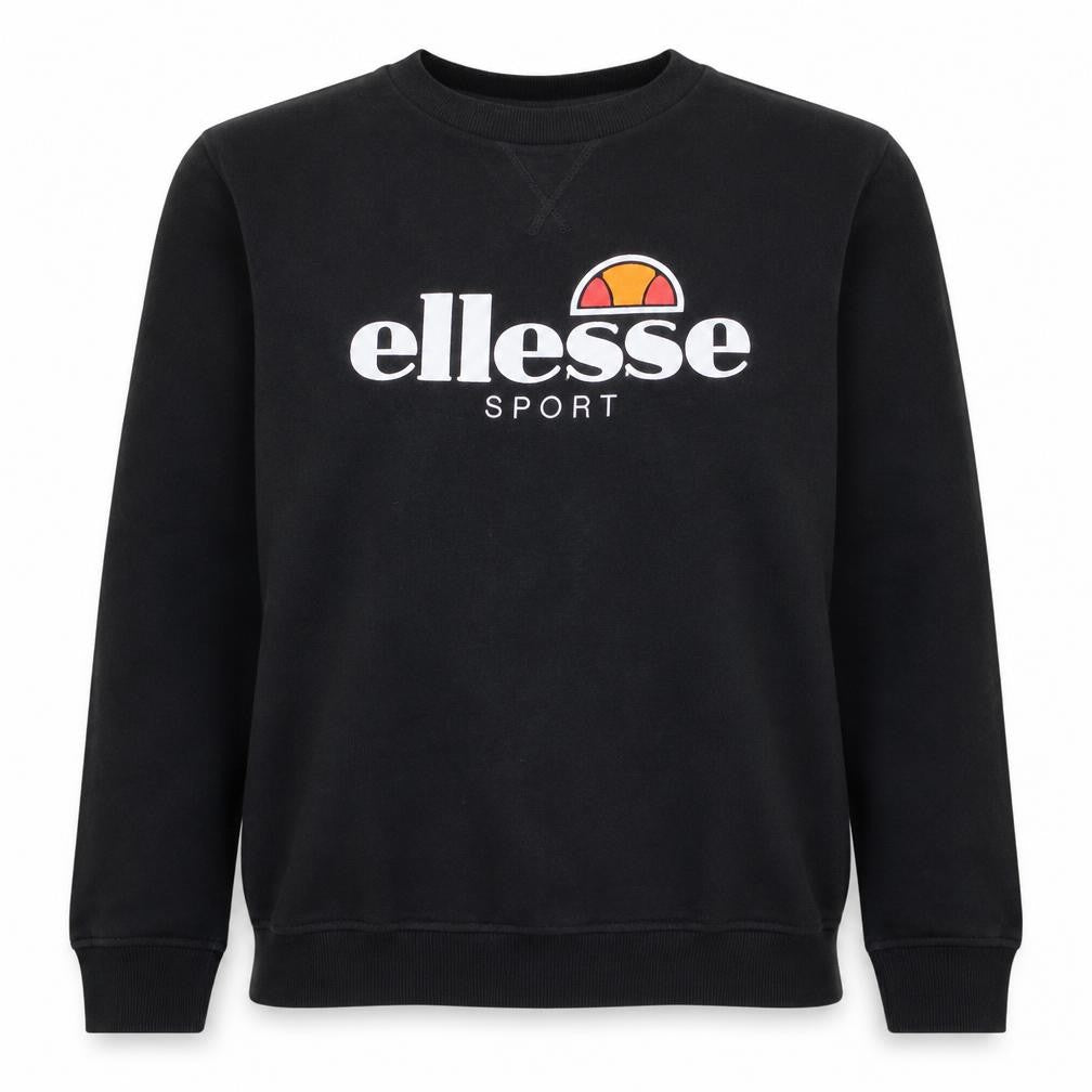Ellesse Womens Black Size 14 Crew Neck Pullover Sweatshirt