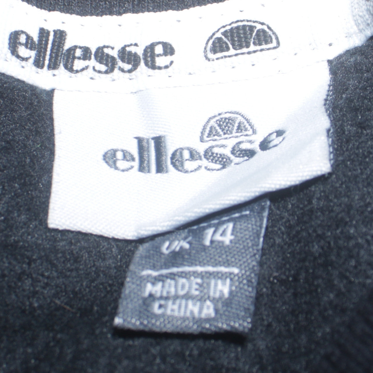 Ellesse Womens Black Size 14 Crew Neck Pullover Sweatshirt