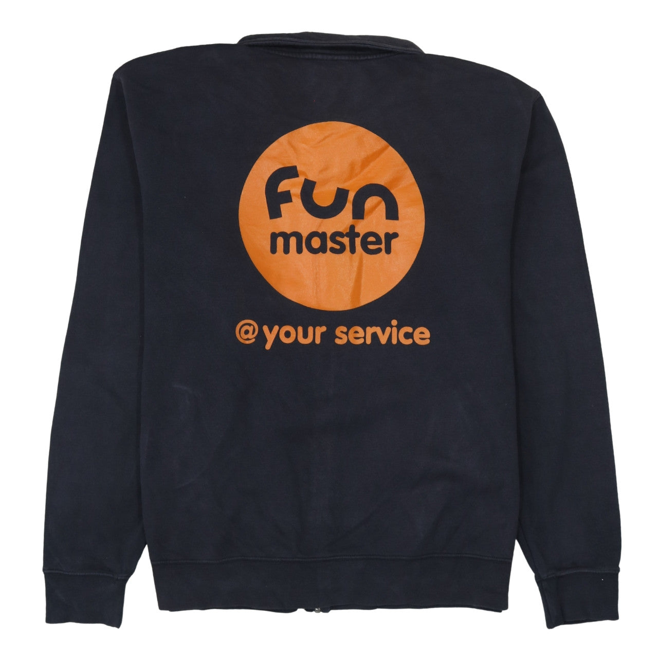Russell Men’s Black Full Zip Sweatshirt XL Graphic Print Fleece