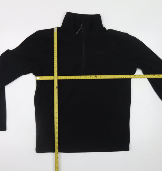 Peter Storm Men’s Black Fleece 1/4 Zip Pullover Sweatshirt S