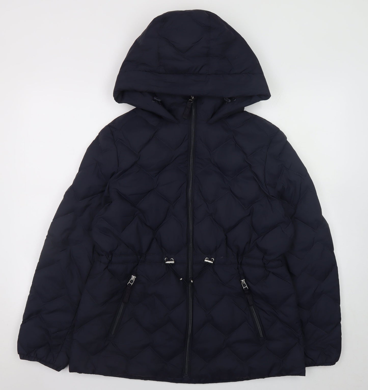 Marks and Spencer Women’s Blue Hooded Puffer Jacket Size 14
