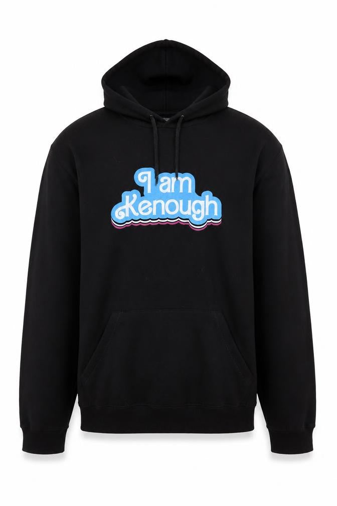 B&C Collection Unisex Black L Pullover Hoodie Funny Quote Design