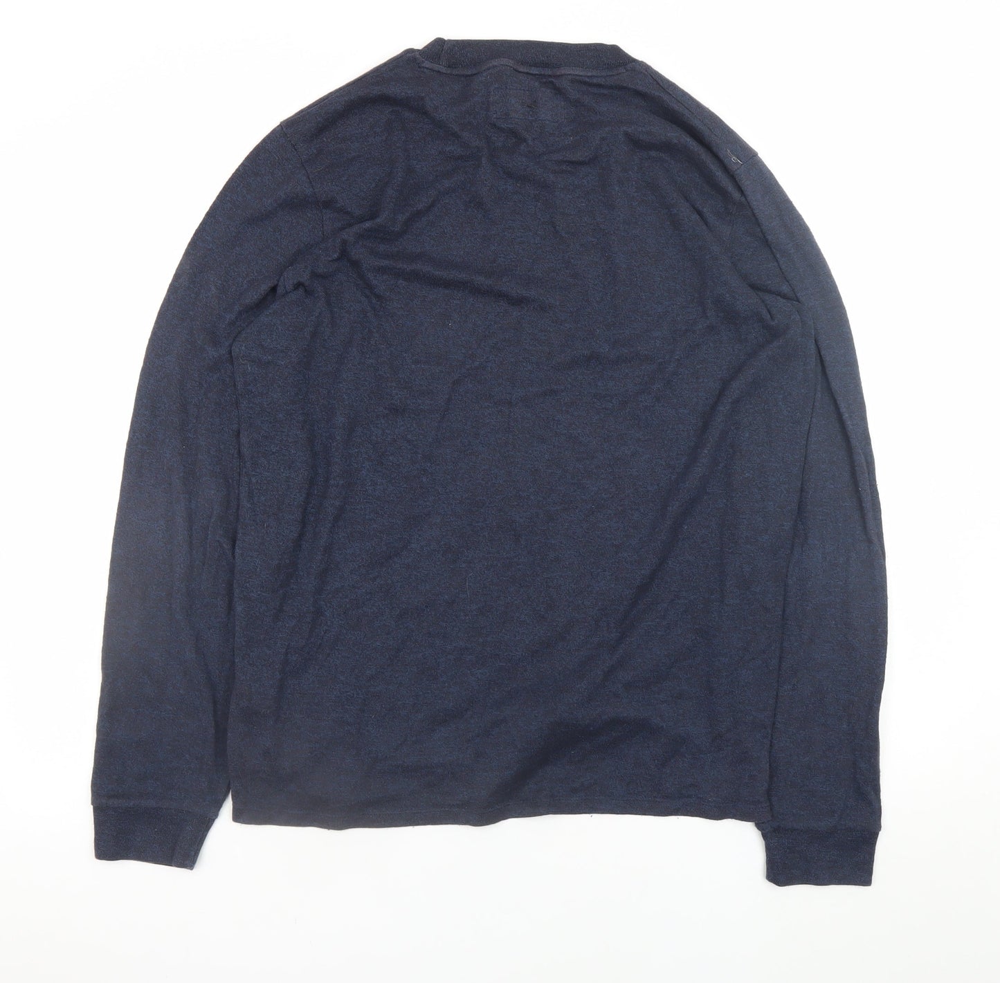 Abercrombie & Fitch Men’s Blue Cotton Blend Pullover Jumper L