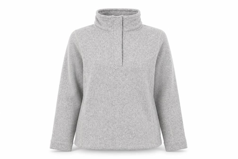 Rohan Womens Grey Fleece Pullover Sweatshirt L Warm Lightweight